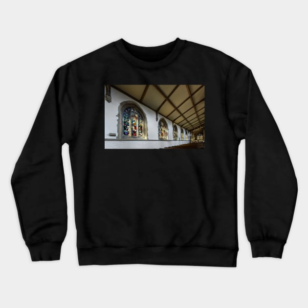 St. James church  windows Crewneck Sweatshirt by jasminewang